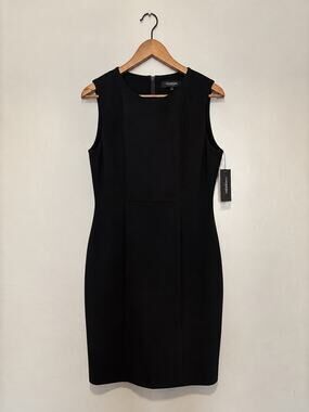 NWT Liverpool Los Angeles Black Sheath Dress Sleeveless Career Work Office  Sz 8